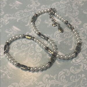 Brighton Silver and Gold Necklace Elegant Jewelry